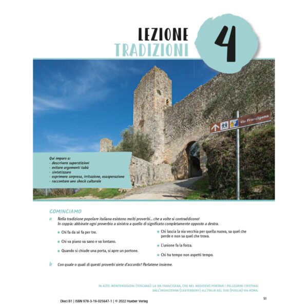 Hueber Dieci B1 Lektion4 Leseprobe 1 | Dieci B1 + interaktives eBook (deutsche Ausgabe)