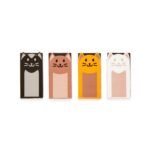 KIKKERLAND Set of 4 Magnetic Bookmarks Kittens