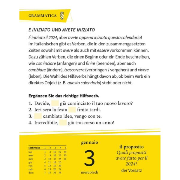 Langenscheidt Sprachkalender Italienisch 2024 – Tagesabreisskalender 11 | Langenscheidt Sprachkalender Italienisch 2024