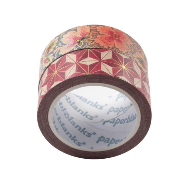Paperblanks Hishi Bukett auf Elfenbein Washi Tapes Side | Hishi/Filigree Floral Ivory Washi Tapes