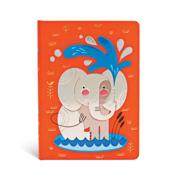 Paperblanks Notizbuch Babyelefant – Midi Cover | Babyelefant – Notizbuch Midi (17×12 cm), liniert