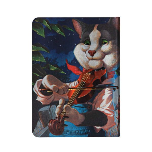 Paperblanks Notizbuch Die Katze mit der Fiedel – Midi Back | Cat and the Fiddle – Notebook Midi (17×12 cm), lined