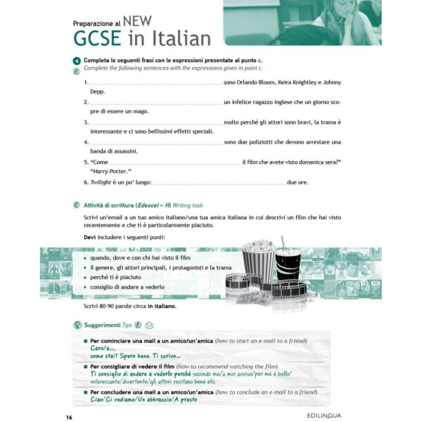 Edilingua Preparazione al NEW GCSE in Italian Alcune pagine 4 | Preparazione al NEW GCSE in Italian (A2-B1)