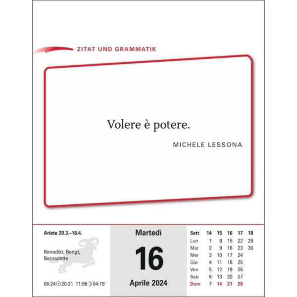Harenberg Italienisch Sprachkalender 2024 3 | Harenberg Italienisch Sprachkalender 2024