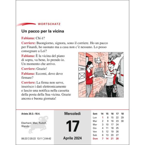 Harenberg Italienisch Sprachkalender 2024 5 | Harenberg Italienisch Sprachkalender 2024