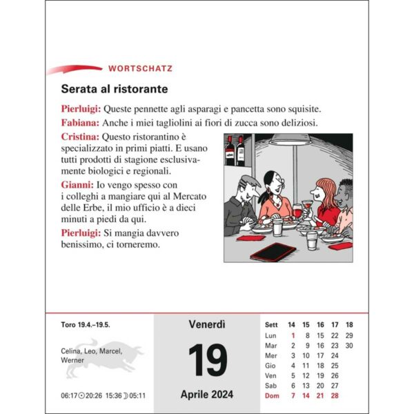 Harenberg Italienisch Sprachkalender 2024 9 | Harenberg Italienisch Sprachkalender 2024