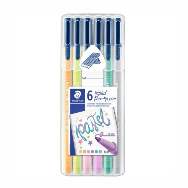 STAEDTLER Fasermaler triplus color MY pastel COLOURS im 6er Etui 2 | STAEDTLER fiber-tip pens triplus color "MY pastel COLOURS" in a case of 6