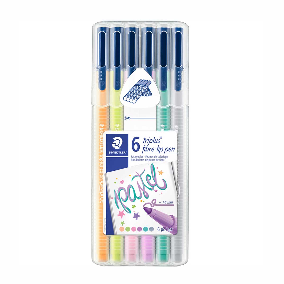 Staedtler 323 Triplus Colour Fibre-Tip Pens, 1.0 mm, Green, Pack of 10