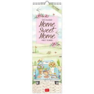 LEGAMI Home Sweet Home Wandkalender und Familienplaner 2023 – 16 x 49 cm