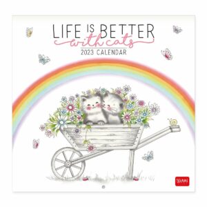 LEGAMI Life is better with Cats Wandkalender 2023