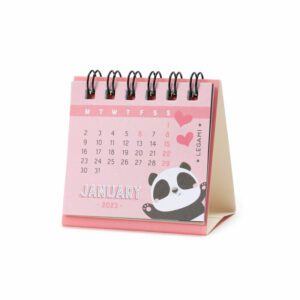 LEGAMI Panda & Friends Mikro-Tischkalender 2023 – 5,8 x 5,3 cm
