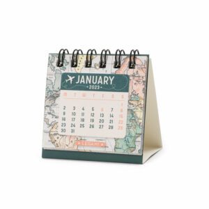 LEGAMI Travel Mikro-Tischkalender 2023 – 5,8 x 5,3 cm