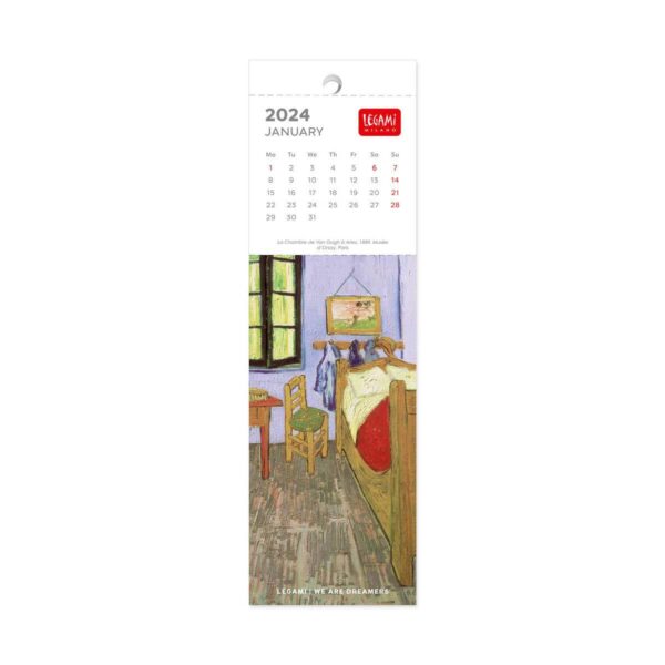 LEGAMI Vincent Van Gogh Lesezeichen Kalender 2024 2 | Calendario Segnalibro Vincent Van Gogh 2024