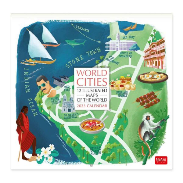 LEGAMI World Cities Wandkalender 2023