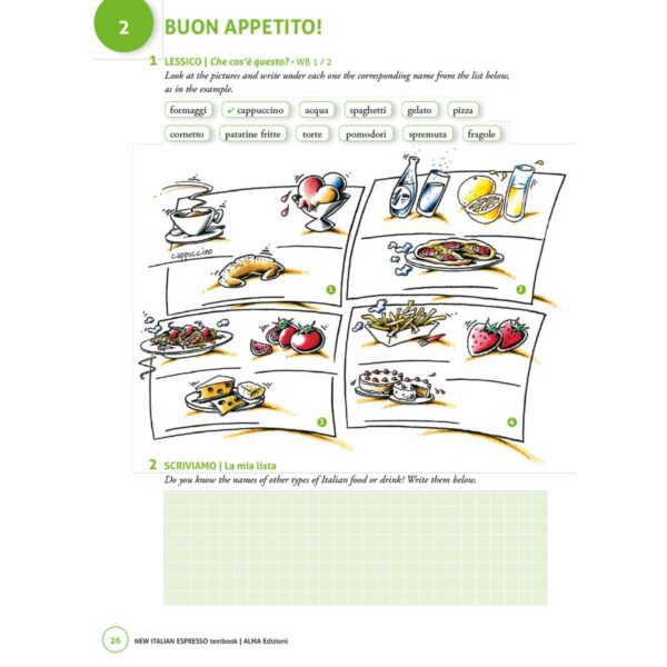 NEW Italian Espresso Beginner Textbook Specimen 9 | NEW Italian Espresso Beginner/PREintermediate (A1/A2) – Textbook