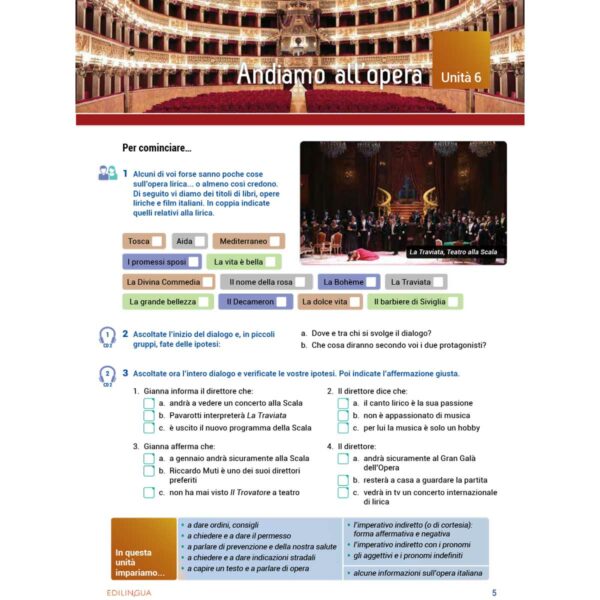 Edilingua Nuovissimo Progetto italiano 2b Specimen 7 | Nuovissimo Progetto italiano 2b (Libro dello studente + Quaderno + esercizi interattivi + DVD + CD)
