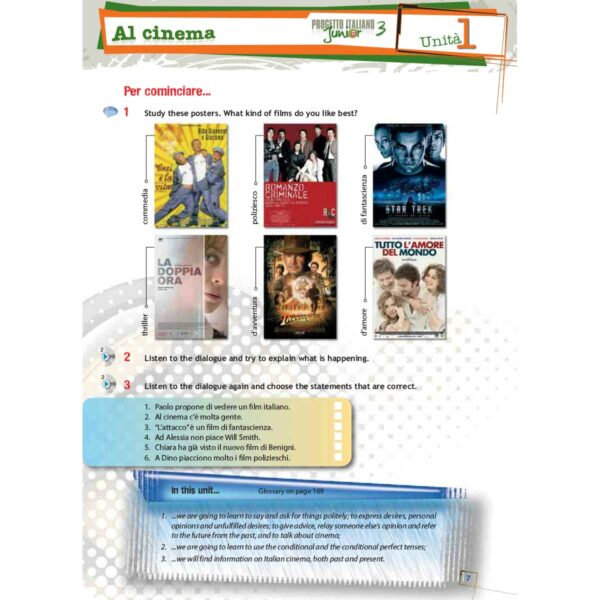 Edilingua 03 PJ3EN U1Prim 1 | Progetto italiano junior 3 for English speakers – Student’s book & Workbook (+ DVD)