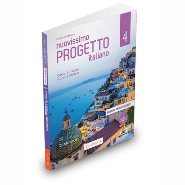 Edilingua: Nuovissimo Progetto italiano 4 - Quaderno degli esercizi (versione italiana) – edizione per insegnanti (+ CD Audio Mp3)