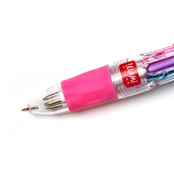 LEGAMI Mini Kugelschreiber mit 4 Farben Mini Magic Rainbow 2 | Mini 4-Color Ballpoint Pen – Mini Magic Rainbow Unicorn
