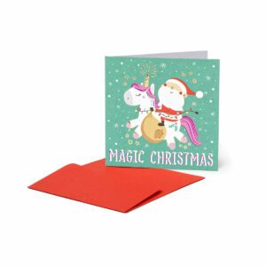 LEGAMI Mini-Weihnachtskarte – Einhorn
