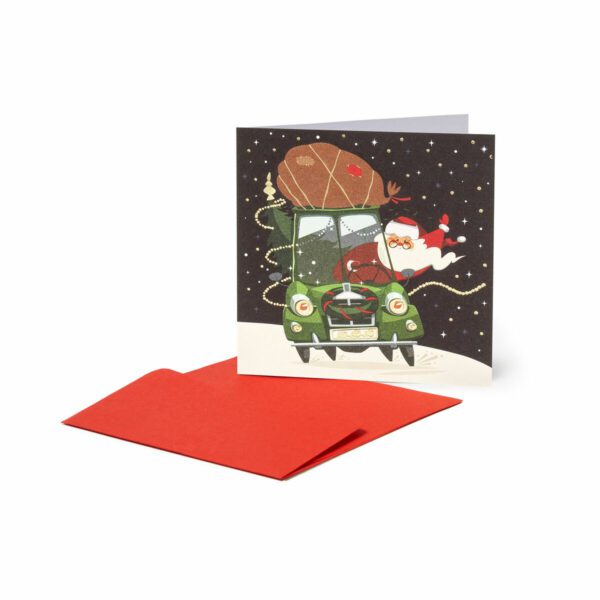 LEGAMI Mini Christmas card – Santa's car