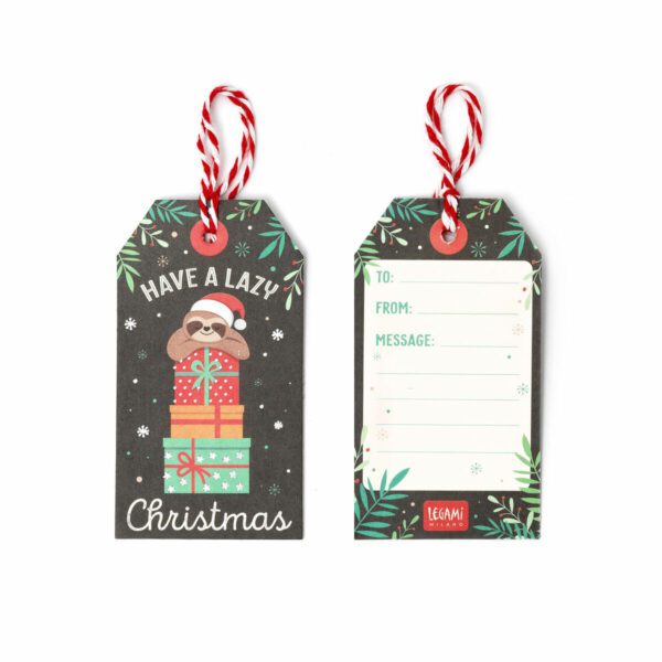 LEGAMI Set mit 10 Geschenkanhaenger fuer Weihnachtsgeschenke 6 | Set di 10 Etichette Regalo Natalizie – Merry Christmas