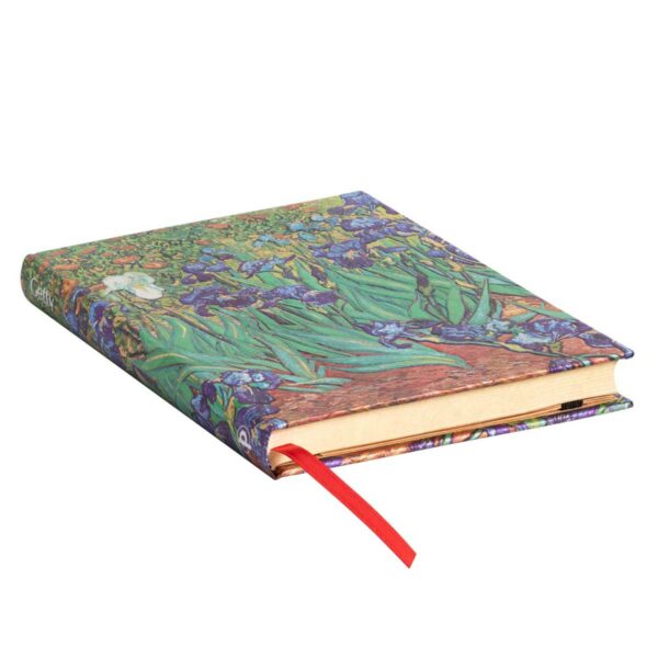 Paperblanks Notizbuch Van Goghs Schwertlilien – Midi 18×13 cm liniert 3 | Iris di Van Gogh – Taccuino Midi (18×13 cm), a righe