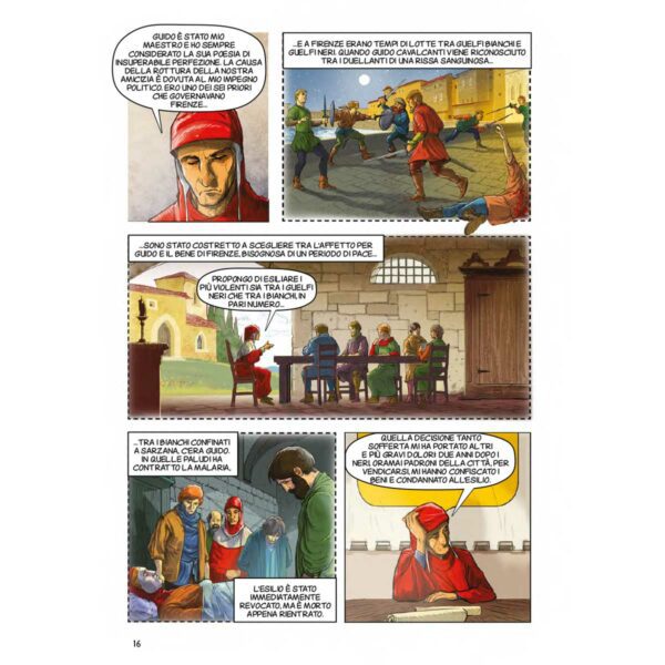 Collana Italiani Dante 16 | Dante – Vita e opere, Brevi graphic novel, Attività (B1+/B2)