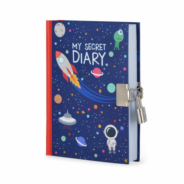 LEGAMI Geheimes Tagebuch mit Schloss Weltall 3 | Secret Diary with Padlock Space