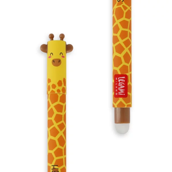 LEGAMI Loeschbarer Gelstift Giraffe – schwarze Tinte 2 | Löschbarer Gelstift Giraffe – schwarz