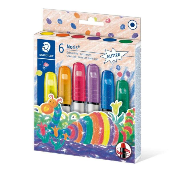 STAEDTLER Gel Crayons Noris Glitter Set of 6