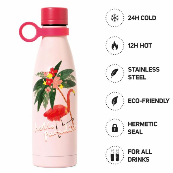 LEGAMI Hot&Cold Trinkflasche 500 ml – Flamingo