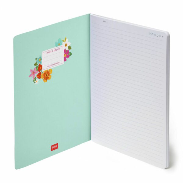 LEGAMI Notizbuch Flowers – B5 liniert 2 | Notebook Flowers – B5 lined