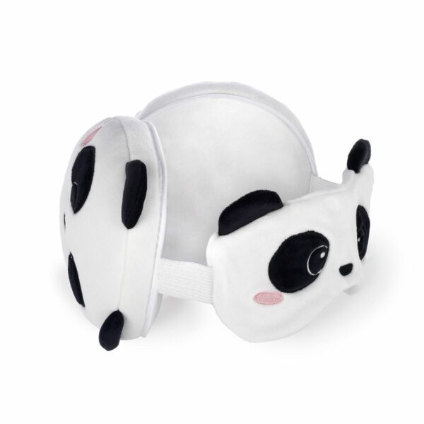 LEGAMI Reisekissen mit Schlafmaske Panda 3 | Reisekissen mit Schlafmaske Panda
