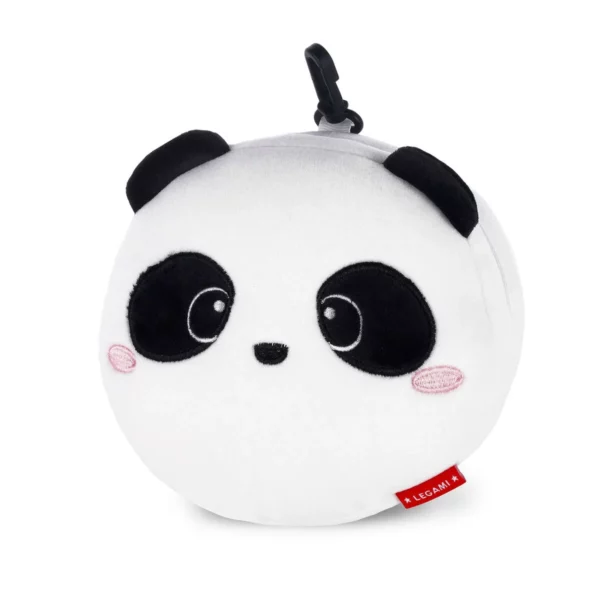 LEGAMI Reisekissen mit Schlafmaske Panda 4 | Reisekissen mit Schlafmaske Panda