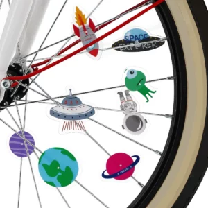 LEGAMI Set mit 30 Dekorationen fuer Fahrradspeichen – Weltall 2 | Italienisch lernen zu Weihnachten