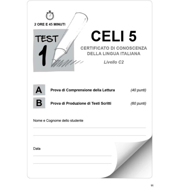 Ornimi Editions Celi 5 Specimen 13 | Celi 5 - Test di preparazione + audio scaricabile