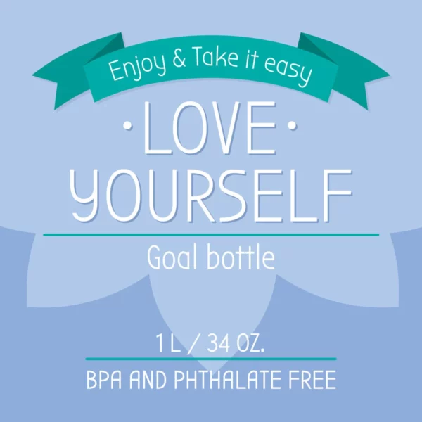LEGAMI Motivierende Trinkflasche Love Yourself 6 | Motivierende Trinkflasche - Love Yourself