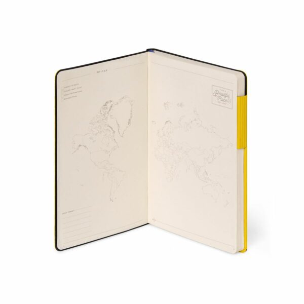 LEGAMI My Notebook – Kariertes Notizbuch Medium in Gelb 3 | My Notebook – Squared Notebook Medium (13×21 cm) in Yellow