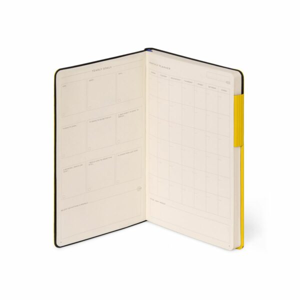 LEGAMI My Notebook – Kariertes Notizbuch Medium in Gelb 4 | My Notebook – Squared Notebook Medium (13×21 cm) in Yellow