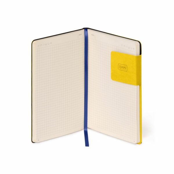 LEGAMI My Notebook – Kariertes Notizbuch Medium in Gelb 5 | My Notebook – Taccuino a Quadretti Medium (13×21 cm) Giallo