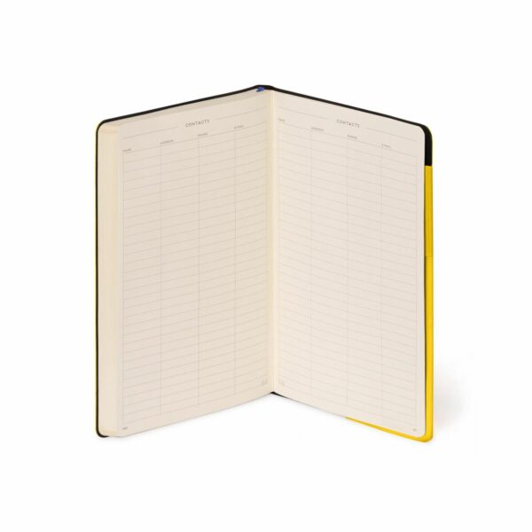 LEGAMI My Notebook – Kariertes Notizbuch Medium in Gelb 6 | My Notebook – Taccuino a Quadretti Medium (13×21 cm) Giallo