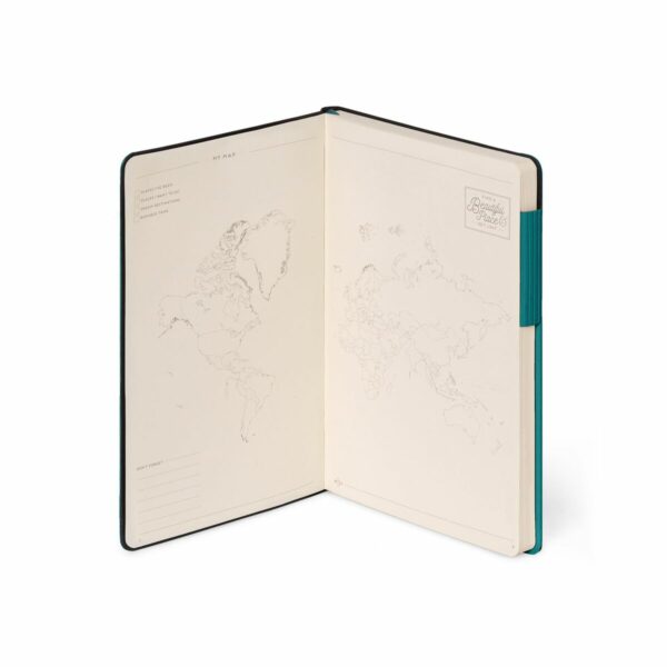 LEGAMI My Notebook – Kariertes Notizbuch Medium in Malachit Gruen 3 | My Notebook – Taccuino a Quadretti Medium (13×21 cm) Verde Malachite