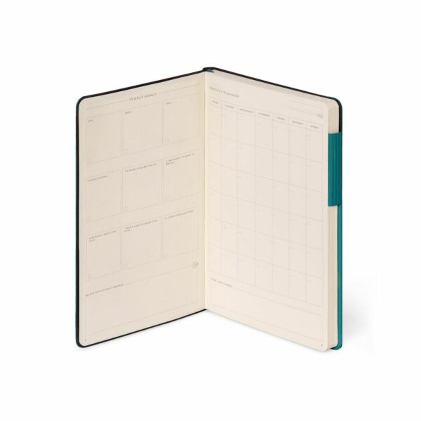 LEGAMI My Notebook – Kariertes Notizbuch Medium in Malachit Gruen 4 | My Notebook – Taccuino a Quadretti Medium (13×21 cm) Verde Malachite