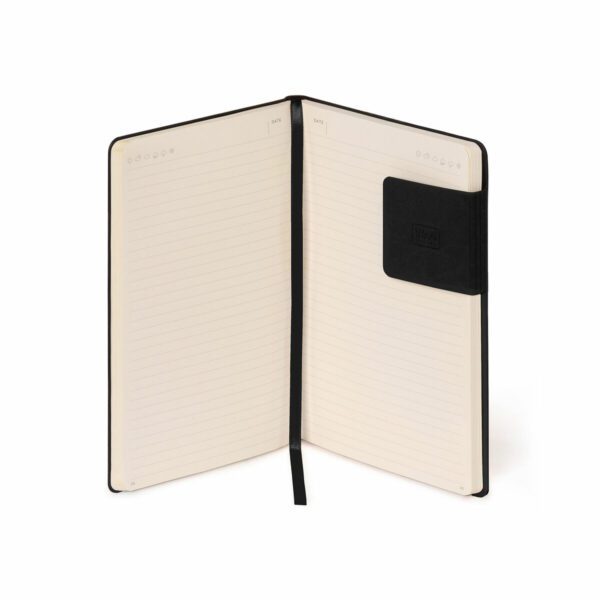 LEGAMI My Notebook – Liniertes Notizbuch Medium 13×21 cm in schwarz 5 | My Notebook – Lined Notebook Medium (13×21 cm) in Black
