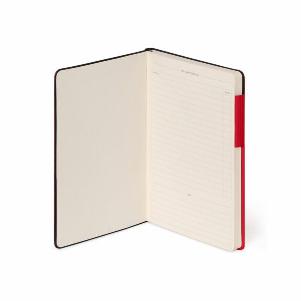 LEGAMI My Notebook – Liniertes Notizbuch Medium in Rot 2 | My Notebook – Liniertes Notizbuch Medium (13×21 cm) in Rot