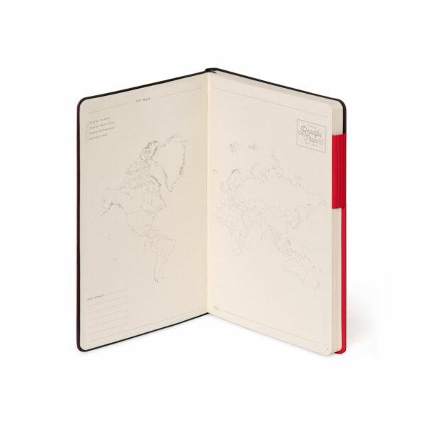 LEGAMI My Notebook – Liniertes Notizbuch Medium in Rot 3 1 | My Notebook – Liniertes Notizbuch Medium (13×21 cm) in Rot