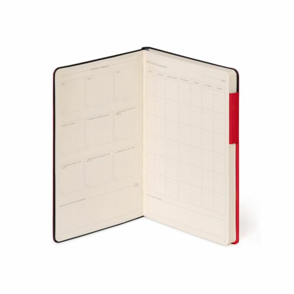 LEGAMI My Notebook – Liniertes Notizbuch Medium in Rot 4 | My Notebook – Liniertes Notizbuch Medium (13×21 cm) in Rot