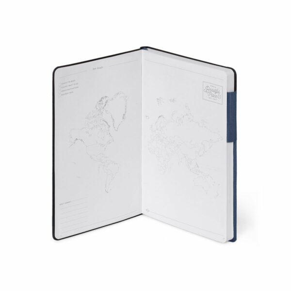 LEGAMI My Notebook – Punktkariertes Notizbuch Medium in Galaktisch Blau 3 | My Notebook – Punktkariertes Notizbuch Medium (13×21 cm) in Galaktisch Blau