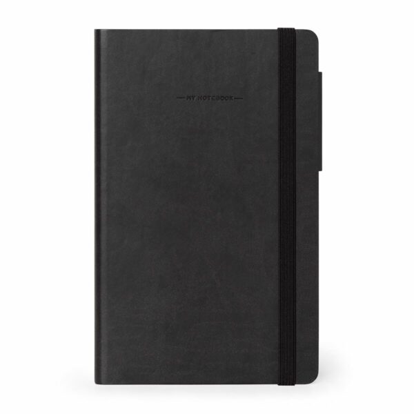 LEGAMI My Notebook – Unliniertes Notizbuch Medium in Schwarz | My Notebook – Unliniertes Notizbuch Medium (13×21 cm) in Schwarz